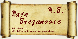 Maja Brezanović vizit kartica